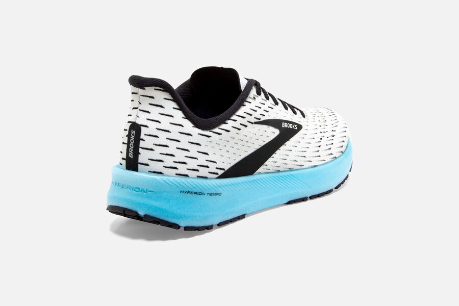 Brooks Hyperion Tempo Road Running Shoes Womens White/Black/Turquoise 892706-BOH